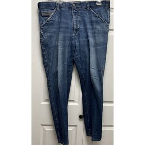 Meyer Jeans Mens Size W38x31 Blue Denim Straight Leg Cotton Stretch